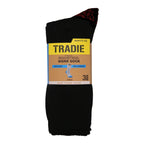 Tradie Men's Black Heavy Duty Work Crew Socks 3 Pack Size 7-10 - Image 1 of 15