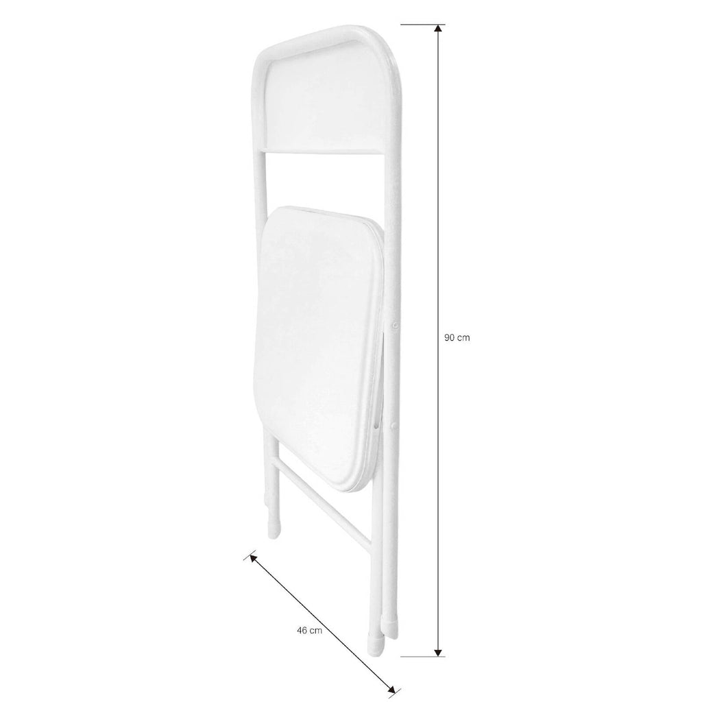 Marquee White Folding Chair - Image 9 of 9