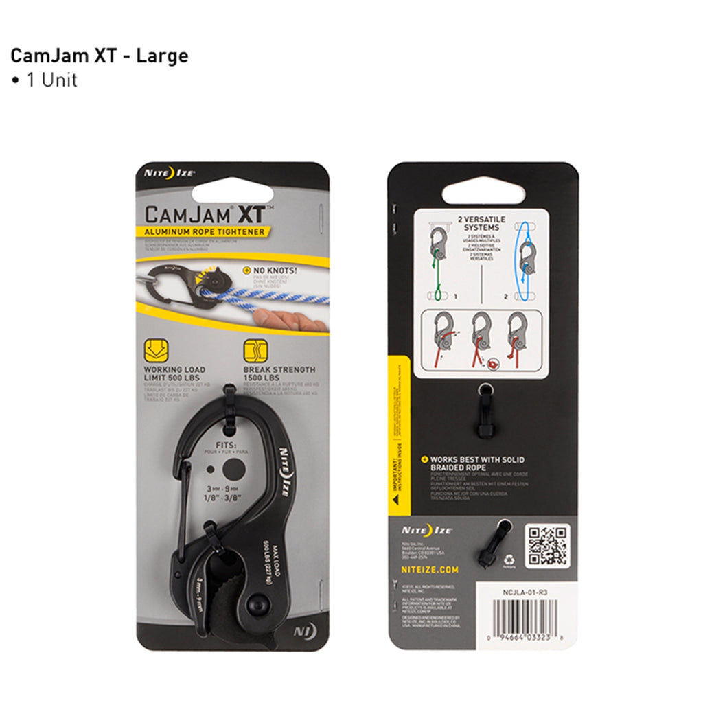 Nite Ize Large CamJam XT Aluminium Rope And Cord Tighteners - Image 8 of 8