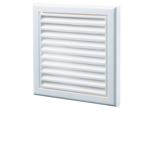 Blauberg 100mm White Square Fixed Grille - 100mm