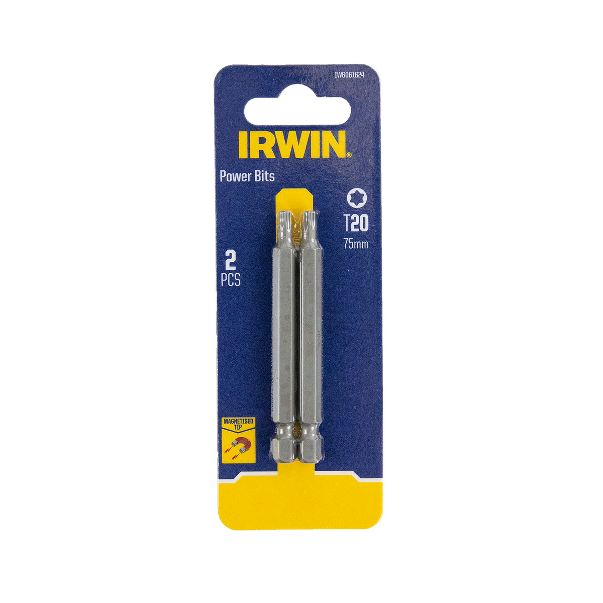 IRWIN 75mm T20 Magnetic Power Bit - 2 Pack - Image 1 of 1