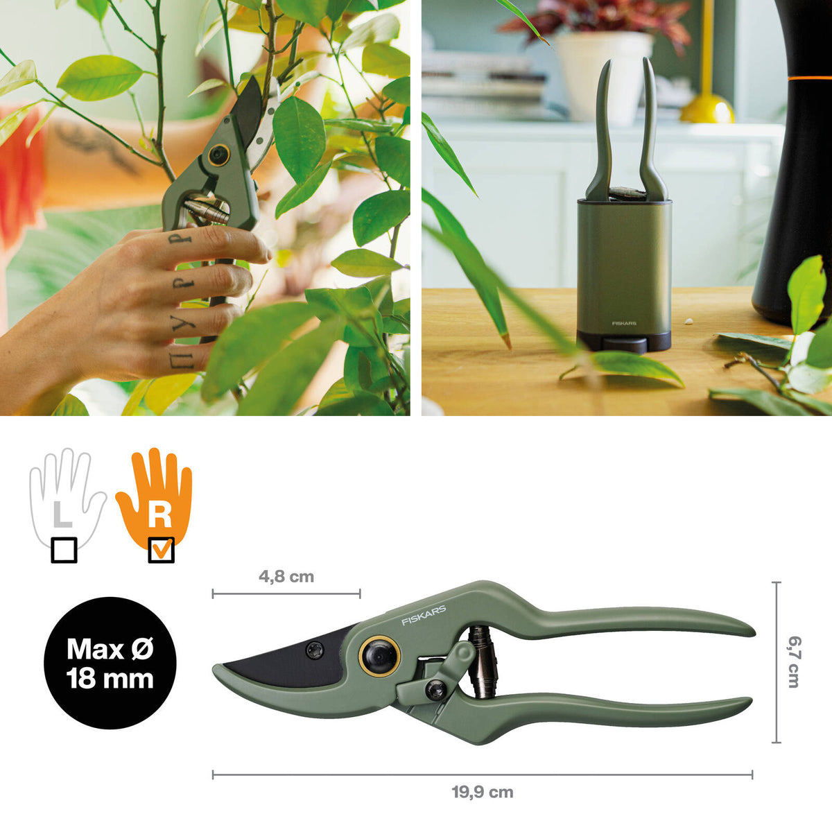 Fiskars Plant Care Pruner With Holder - Image 4 of 7