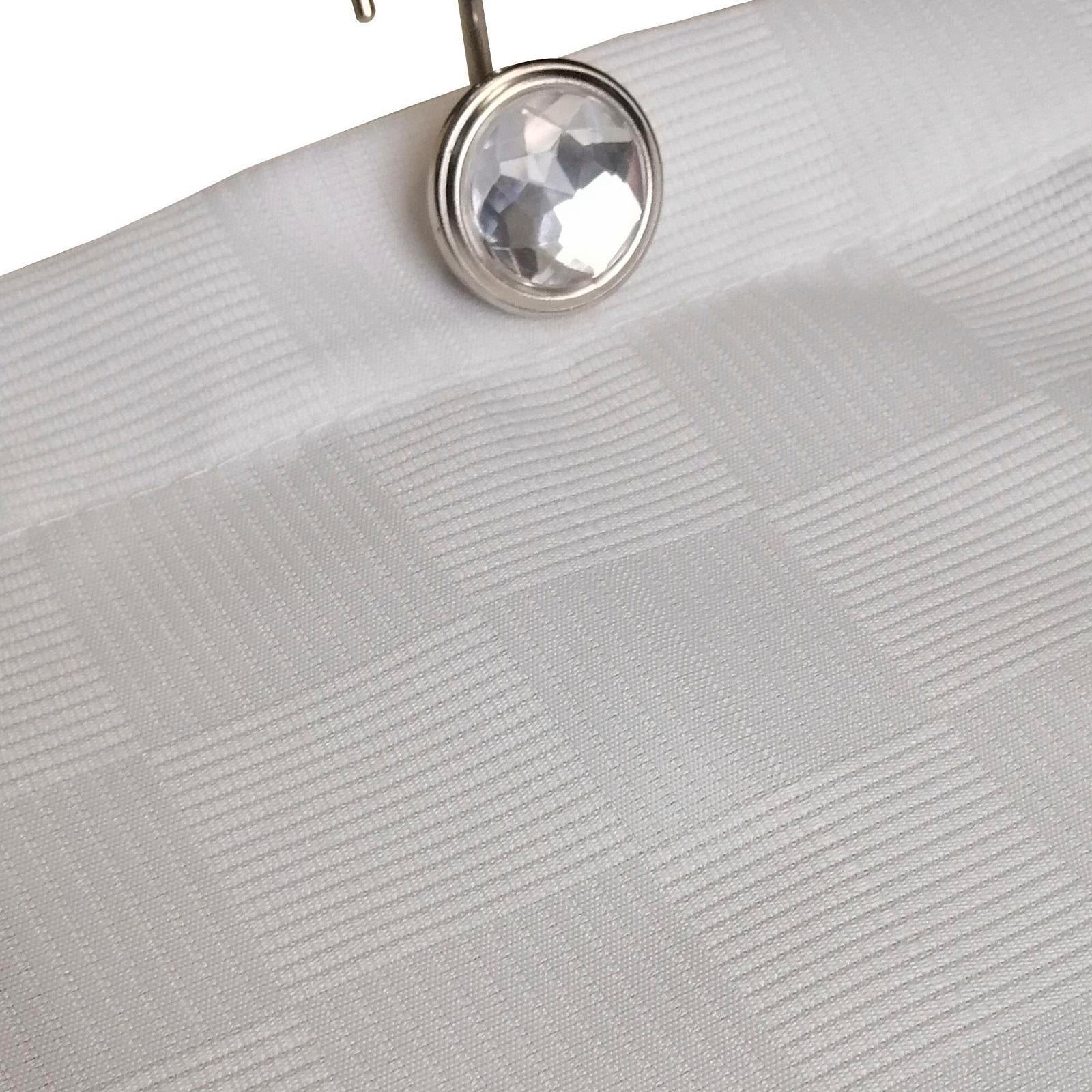 Barelli 180 x 180cm Checkerboard Jacquard Shower Curtain - Image 6 of 6