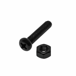 Pinnacle M4 x 65mm Black Ruspert® Round Head Bolts And Nuts - 6 Pack