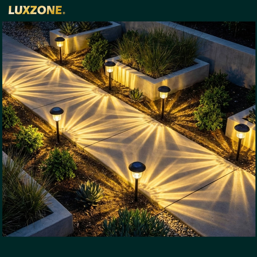 Luxzone 39cm 50lm Solar LED Pathway Light - 8 Pack - Image 4 of 11
