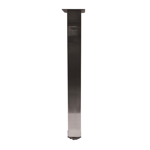 Adoored 40 x 400mm Brushed Nickel Metal Furniture Leg