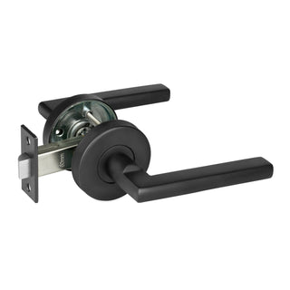 Delf Matte Black Madrid Passage Lever Set