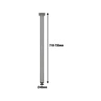 Adoored 40 x 710mm White Round Adjustable Metal Furniture Leg - Image 3 of 8