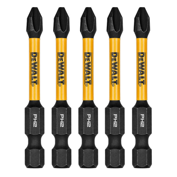 DeWALT FLEXTORQ 57mm PH2 Driver Bit 5 Pack DWAF2PH2IR5