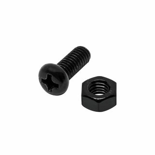 Pinnacle M3 x 6mm Black Ruspert® Round Head Bolts And Nuts - 12 Pack