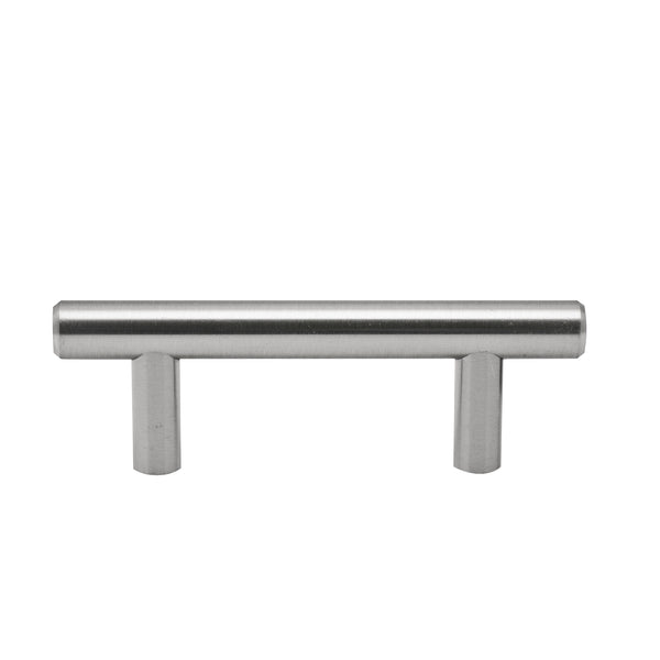Prestige 64mm Pull Brushed Nickel Round T Handle - 64mm