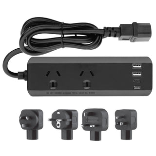 Arlec Powerboard With PD30W USB C Charging Ports Travel Adaptor Kit