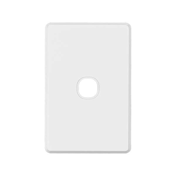 Deta White S-Line Series 1 Aperture Wall Plate