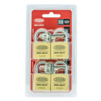 Lockwood 30mm Solid Brass 120 Series General Purpose Padlock - 4 Pack - Image 4 of 8