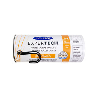 Monarch Expertech 75mm Walls And Ceilings Spi-Weave Roller Cover - 2 Pack