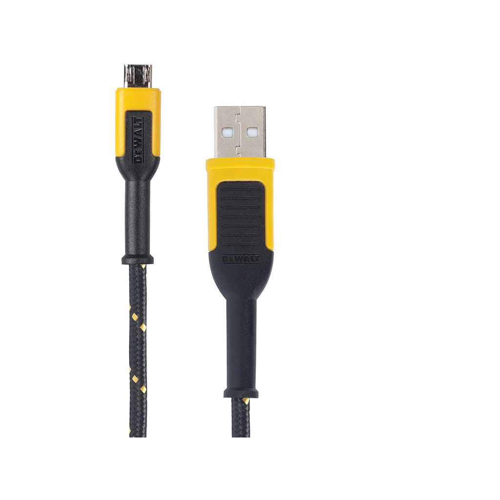 DeWALT 1.8m Micro-USB to USB Charging Cable Reinforced with Kevlar - Image 1 of 5