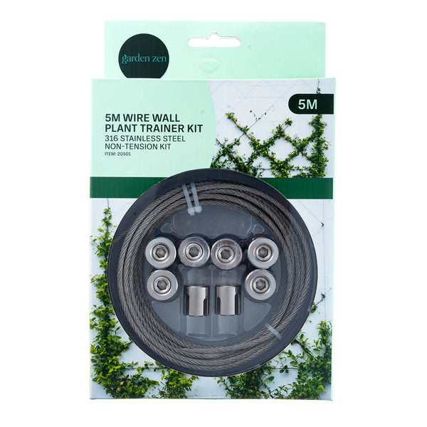 Garden Zen 5m Non Tensioned Wire Wall Plant Trainer Kit