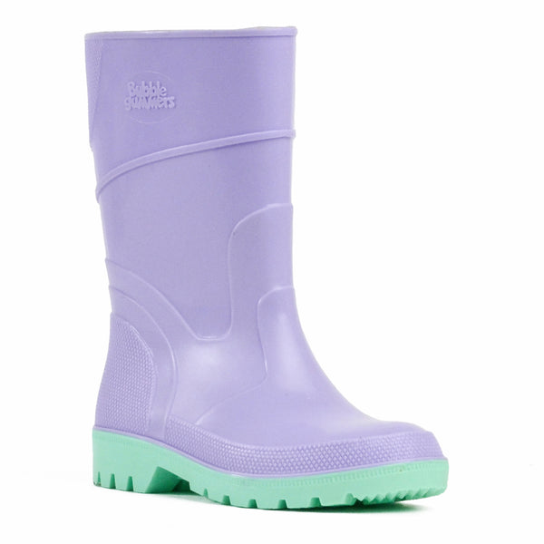 Bata Kids Purple And Green Gumboots - UK Size 9