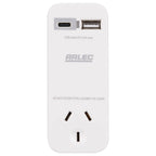 Arlec Compact Power Adapter With USB 3.4A - Image 1 of 4