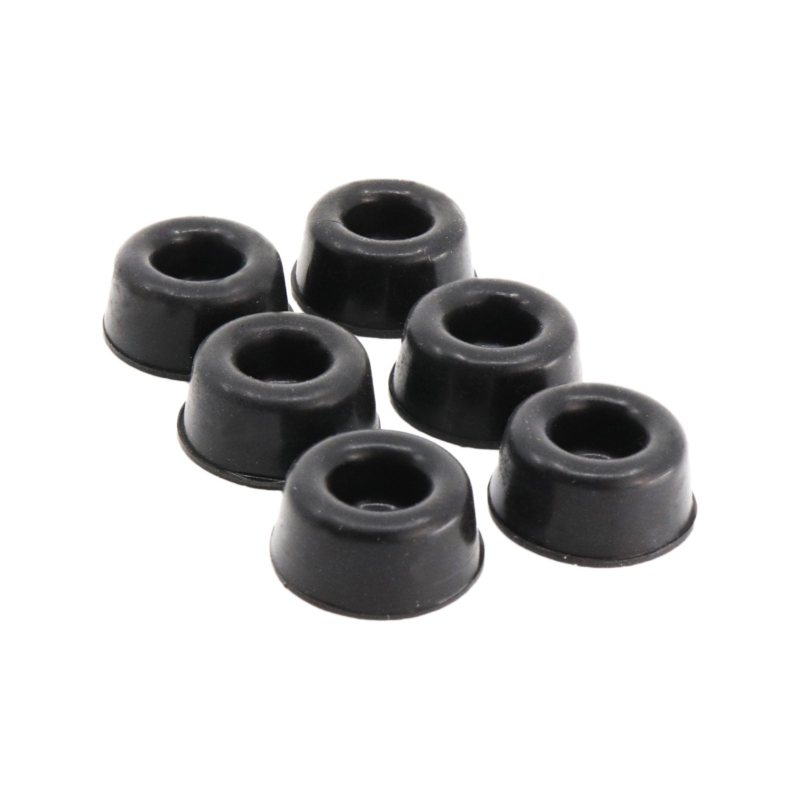 Surface Gard 22mm Black Round Rubber Bumper - 6 Pack - Image 1 of 5