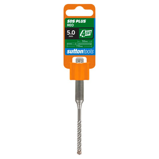 Sutton Tools 5.0 x 110mm 4 Cut SDS Plus Masonry Drill Bit