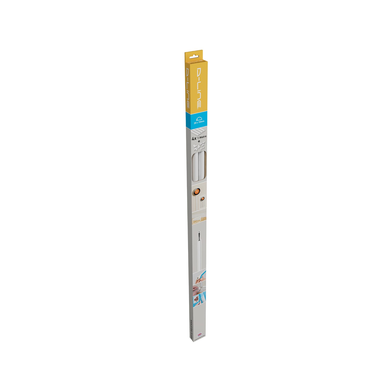 D-Line 20 x 10mm 4 x 1m Trunking Multi Kit - Image 5 of 5