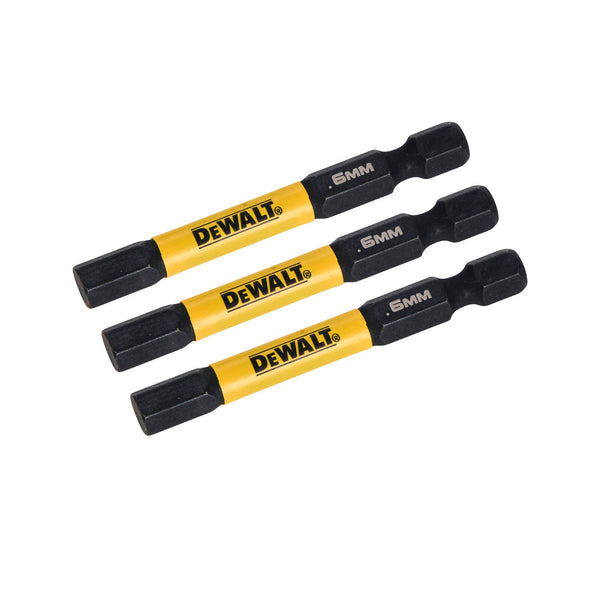 DeWALT FLEXTORQ 57mm HEX6 Screwdriver Bit DWAF2HX6IR3 - 3 Pack