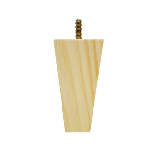 Adoored 125mm Pine Square Tapered Furniture Leg