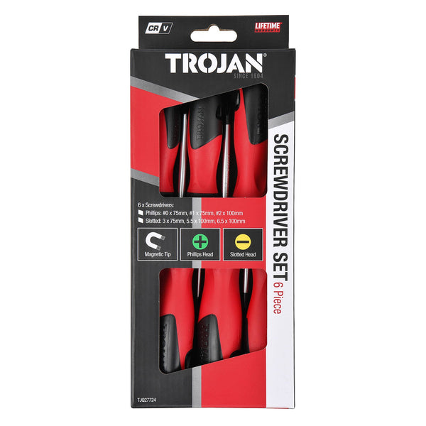 Trojan 6 Piece Boxed Screwdriver Set