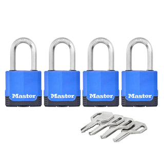 Master Lock 45mm Excell Covered Padlock - 4 Pack