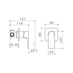 Luna Brushed Brass Bath/Shower Mixer - Image 5 of 6