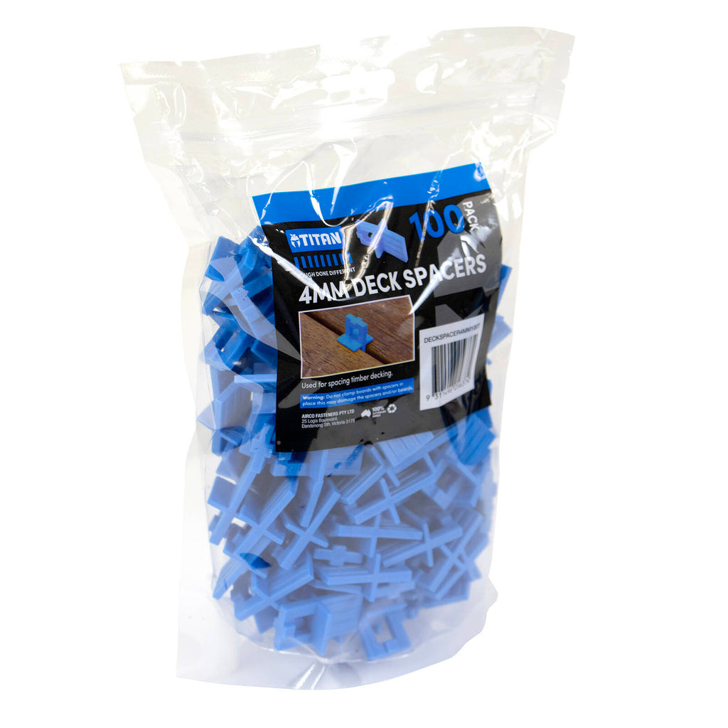 Titan 4mm Blue Deck Spacers - 100 Pack - Image 2 of 3