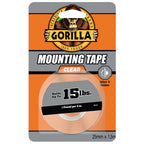 Gorilla 1.5m Clear Double Sided Mounting Tape - Image 1 of 2