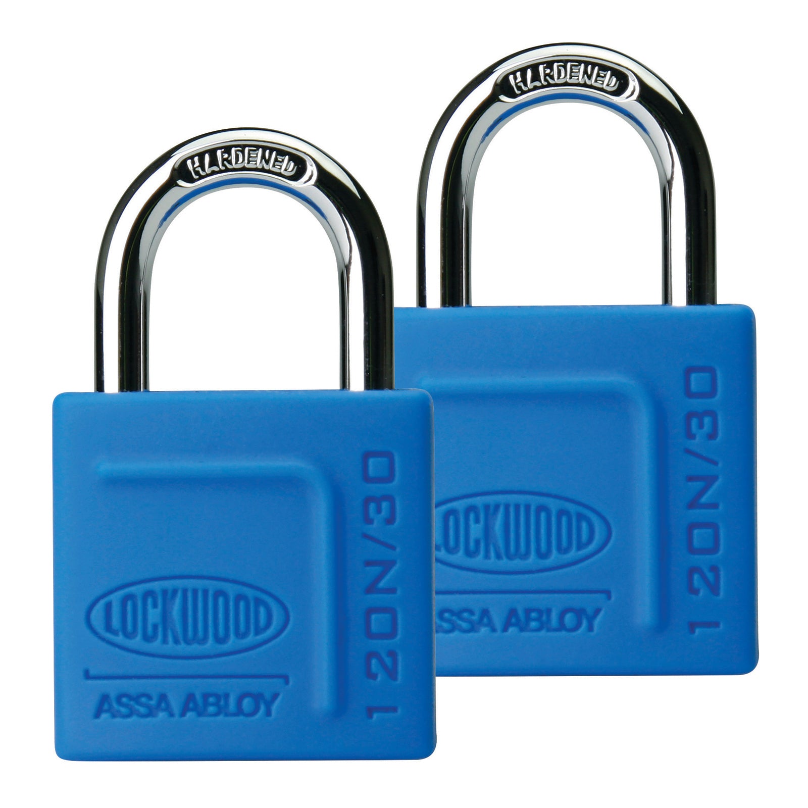 Lockwood 30mm Solid Brass 120N Series Padlock With Silicone Cover - 2 Pack - Image 3 of 4