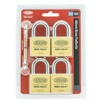 Lockwood 40mm Solid Brass 120 Series General Purpose Padlock - 4 Pack - Image 4 of 4