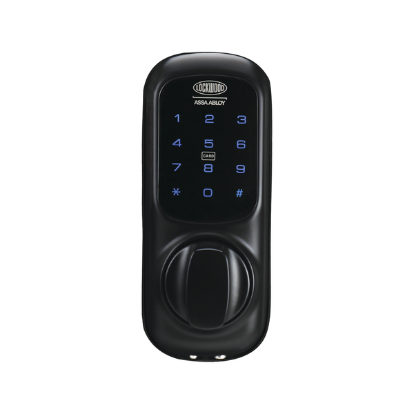 Lockwood Matt Black 001Touch Plus Smart Deadlatch