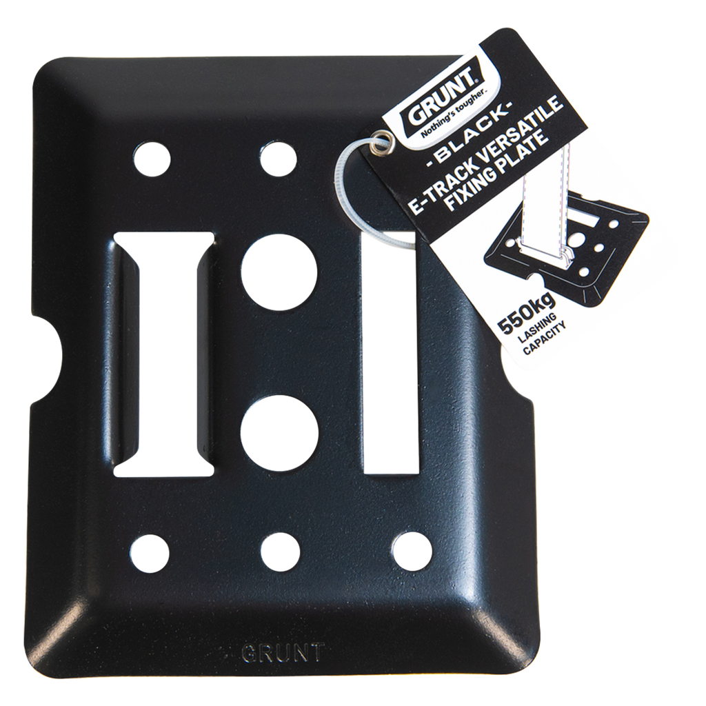 GRUNT Black E-Track Versatile Fixing Plate - Image 1 of 10