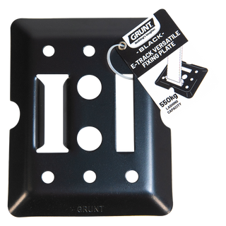 GRUNT Black E-Track Versatile Fixing Plate