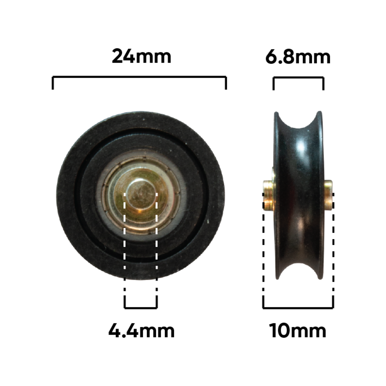 Rolltrak 24mm Acetal Concave Roller - Image 2 of 2