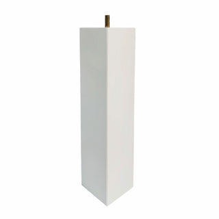 Adoored 73 x 73 x 360mm White Square Pine Furniture Leg