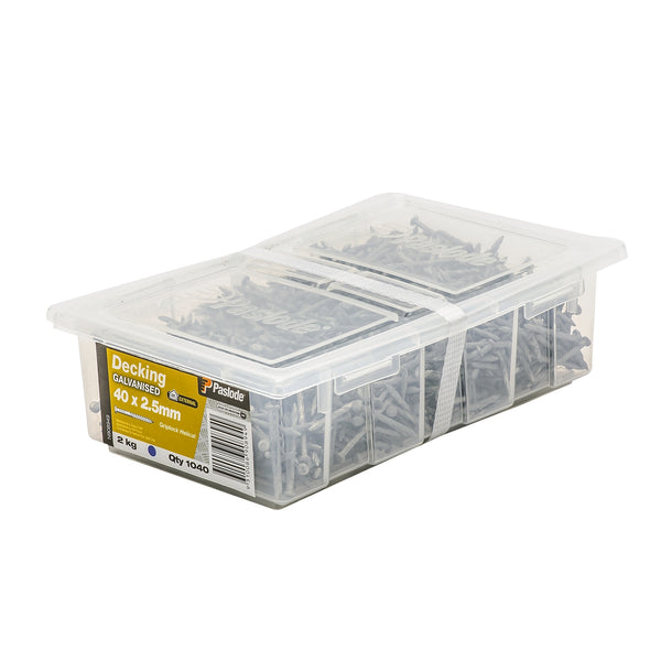 Paslode 40 x 2.5mm 2kg Griplock Galvanised Nails - 1040 Pack