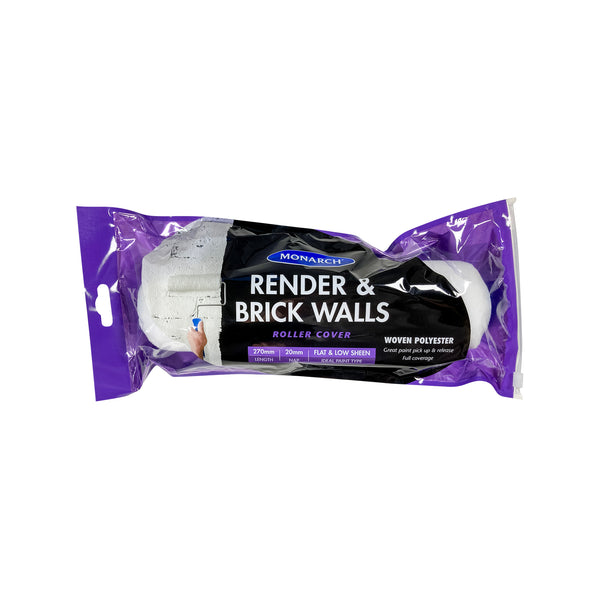 Monarch 230mm Render And Brick Walls Woven Polyester Roller Cover - 230mm
