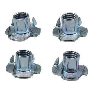 M6 Zinc Plated T Nuts - 4 Pack - 6mm