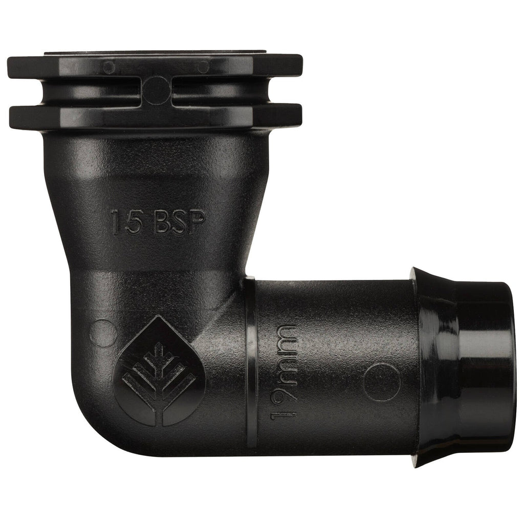 Pope 19 x 15mm BSP Female Poly Threaded Elbow - Single - Image 1 of 4