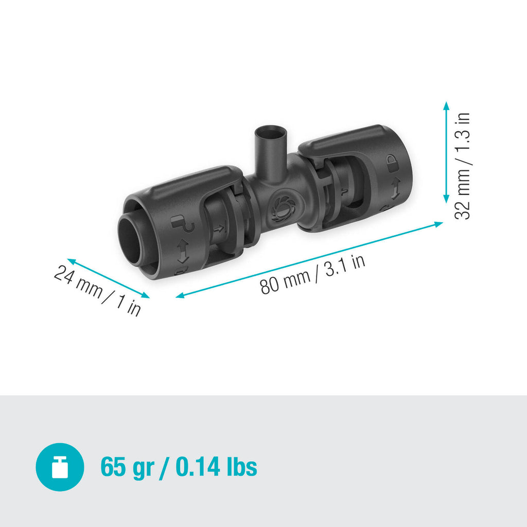 GARDENA 13mm Micro Irrigation T-Joint for Spray Nozzles - 5 Pack - Image 9 of 9