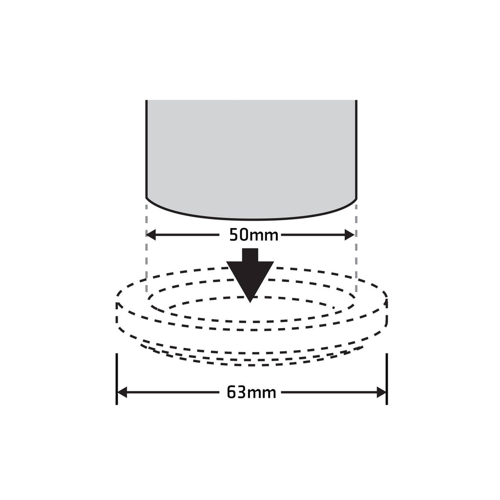 Surface Gard 51mm Brown Round Carpet Base Castor Cups - 4 Pack - Image 3 of 4