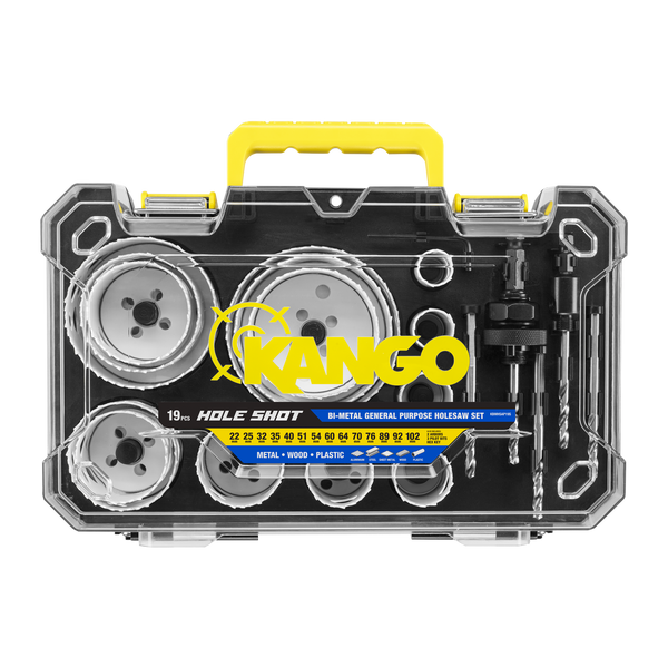 Kango 19 Piece Bi-Metal General Purpose Hole Saw Set