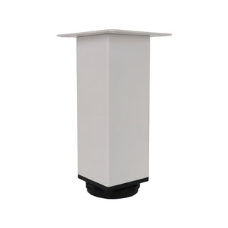 Adoored 50 x 150mm White Square Metal Furniture Leg