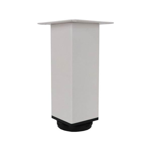 Adoored 50 x 150mm White Square Metal Furniture Leg
