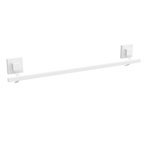 Fusion-Loc 60cm Matte White Style Suction Single Towel Rail - Image 1 of 2